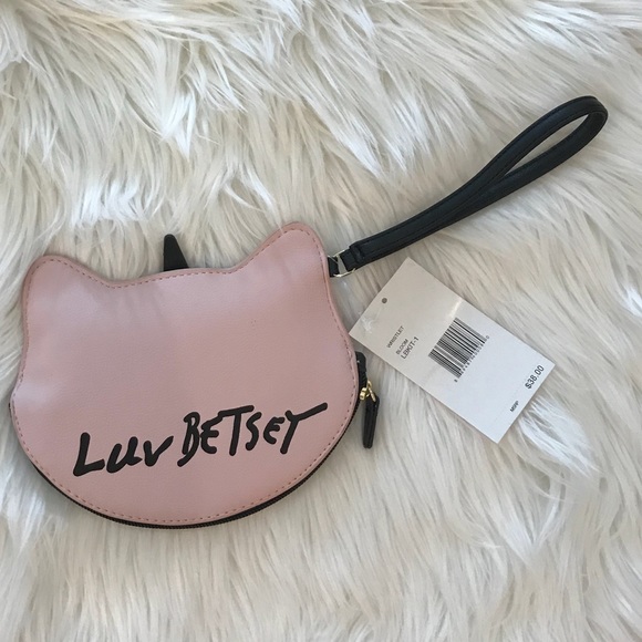 BETSEY JOHNSON Unicorn Kitty Cat Wristlet Purse - Picture 4 of 5